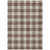 10' X 14' Brown And Beige Plaid Washable Indoor Outdoor Area Rug