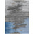 8' X 10' Denim Blue And Gray Abstract Washable Indoor Outdoor Area Rug - Denim Blue, Gray