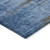8' X 10' Denim Blue And Gray Abstract Washable Indoor Outdoor Area Rug - Denim Blue, Gray