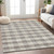 10' X 14' Taupe And Gray Plaid Washable Indoor Outdoor Area Rug - 608219343989