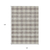 10' X 14' Taupe And Gray Plaid Washable Indoor Outdoor Area Rug
