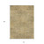 10' X 14' Wheat And Beige Geometric Washable Indoor Outdoor Area Rug