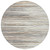 8' Ivory Brown And Gray Round Striped Washable Indoor Outdoor Area Rug