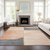 10' X 14' Coral Peach And Gray Abstract Washable Indoor Outdoor Area Rug
