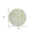 8' Green And Ivory Round Floral Washable Indoor Outdoor Area Rug