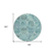 8' Teal Blue And Aqua Round Trellis Washable Indoor Outdoor Area Rug