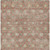9' X 12' Terra Cotta And Beige Floral Washable Indoor Outdoor Area Rug