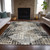 8' X 10' Black And Ivory Geometric Washable Indoor Outdoor Area Rug - Black, Ivory
