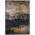 10' X 14' Charcoal Tan And Beige Abstract Washable Indoor Outdoor Area Rug