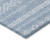 10' X 14' Blue And Denim Blue Southwestern Washable Indoor Outdoor Area Rug