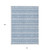 10' X 14' Blue And Denim Blue Southwestern Washable Indoor Outdoor Area Rug