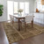9' X 12' Brown And Beige Patchwork Washable Indoor Outdoor Area Rug