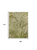 9' X 12' Ivory And Green Palm Leaf Indoor Outdoor Area Rug