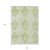 10' X 14' Mint Green Geometric Washable Non Skid Indoor Outdoor Area Rug