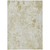9' X 12' Khaki Beige And Tan Floral Washable Indoor Outdoor Area Rug