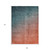 9' X 12' Gray and Red Orange Ombre Washable Non Skid Indoor Outdoor Area Rug