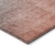 9' X 12' Gray and Red Orange Ombre Washable Non Skid Indoor Outdoor Area Rug