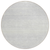 8' Silver And Gray Round Striped Washable Indoor Outdoor Area Rug