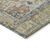 8' Wheat Terra Cotta And Black Round Oriental Washable Indoor Outdoor Area Rug