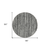 8' Black And Ivory Round Striped Washable Indoor Outdoor Area Rug