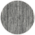 8' Black And Ivory Round Striped Washable Indoor Outdoor Area Rug