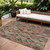 8' X 10' Brown Gray And Tan Geometric Washable Indoor Outdoor Area Rug