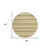 8' Round Brown and Orange Round Striped Washable Non Skid Indoor Outdoor Area Rug