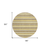 8' Round Brown and Orange Round Striped Washable Non Skid Indoor Outdoor Area Rug