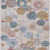 9' X 12' Blush Blue And Taupe Geometric Washable Indoor Outdoor Area Rug