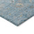 8' Teal Blue And Aqua Round Floral Washable Indoor Outdoor Area Rug Traditional Style - Teal Blue, Aqua Color