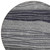 8' Gray Charcoal And Silver Round Striped Washable Indoor Outdoor Area Rug - Gray, Charcoal, Silver