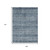 9' X 12' Blue And Gray Oriental Washable Indoor Outdoor Area Rug