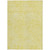 10' X 14' Yellow And Ivory Abstract Washable Indoor Outdoor Area Rug