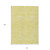 10' X 14' Yellow And Ivory Abstract Washable Indoor Outdoor Area Rug
