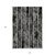 10' X 14' Black Gray And Ivory Striped Washable Indoor Outdoor Area Rug