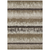 10' X 14' Brown Beige And Ivory Striped Washable Indoor Outdoor Area Rug