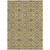 10' X 14' Brown Beige And Tan Medallion Washable Indoor Outdoor Area Rug
