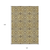 10' X 14' Brown Beige And Tan Medallion Washable Indoor Outdoor Area Rug