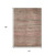10' X 14' Brown And Copper Abstract Washable Indoor Outdoor Area Rug