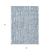 8' X 10' Blue And Ivory Abstract Washable Indoor Outdoor Area Rug