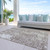 10' X 14' Taupe And Ivory Abstract Washable Indoor Outdoor Area Rug Transitional Style - Taupe, Ivory Color