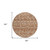 8' Terra Cotta And Beige Round Southwestern Washable Indoor Outdoor Area Rug - Terra Cotta, Beige
