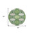 8' Green And Ivory Round Trellis Washable Indoor Outdoor Area Rug