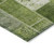 10' X 14' Olive Green And Artichoke Green Patchwork Washable Indoor Outdoor Area Rug