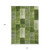 10' X 14' Olive Green And Artichoke Green Patchwork Washable Indoor Outdoor Area Rug