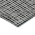 8' Black Gray And Ivory Round Striped Washable Indoor Outdoor Area Rug
