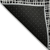 8' Black Gray And Ivory Round Striped Washable Indoor Outdoor Area Rug