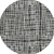 8' Black Gray And Ivory Round Striped Washable Indoor Outdoor Area Rug