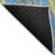 10' X 14' Denim Blue Sky Blue And Gold Striped Washable Indoor Outdoor Area Rug