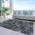 10' X 14' Gray Charcoal And Silver Abstract Washable Indoor Outdoor Area Rug Transitional Style - Gray, Charcoal, Silver Color